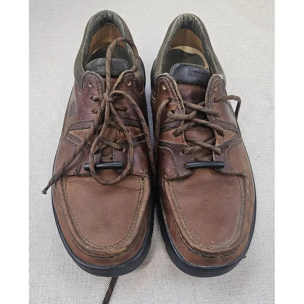 Timberland‎ Classic LaceUp Shoes Brown Leather Round Toe 37022 Mens 10.5